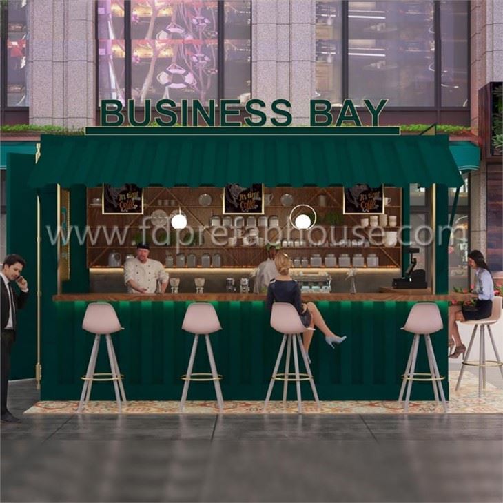 Green 10ft Container Cafe